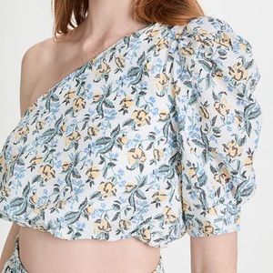 NWT - En Saison Maeve One Shoulder Crop Top (skirt set)